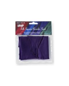 Hodge Silk Soprano Recorder Swab - Purple