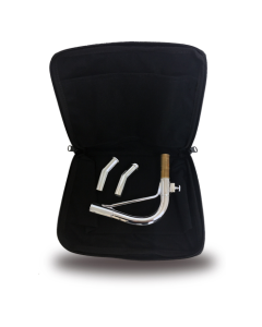 Zipper pouch for holding sousaphone neck and bits