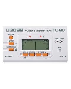 Boss TU-80 Auto Tuner/Metronome - TU80WH