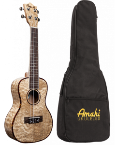  UK880C-EQ Amahi Classic Quilted Ash, Concert EQ