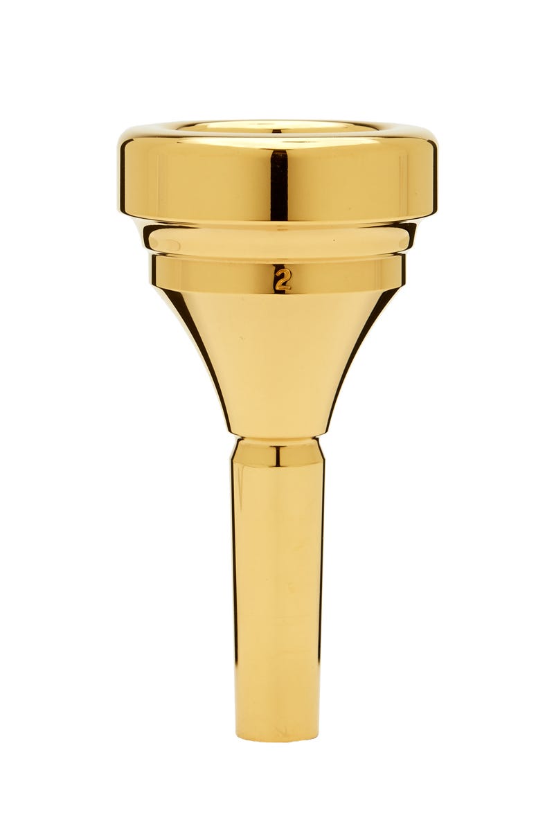 Denis Wick Classic Tuba Mouthpiece; Gold Plated; 2