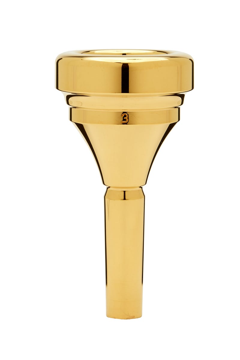 Denis Wick Classic Tuba Mouthpiece; Gold Plated; 3