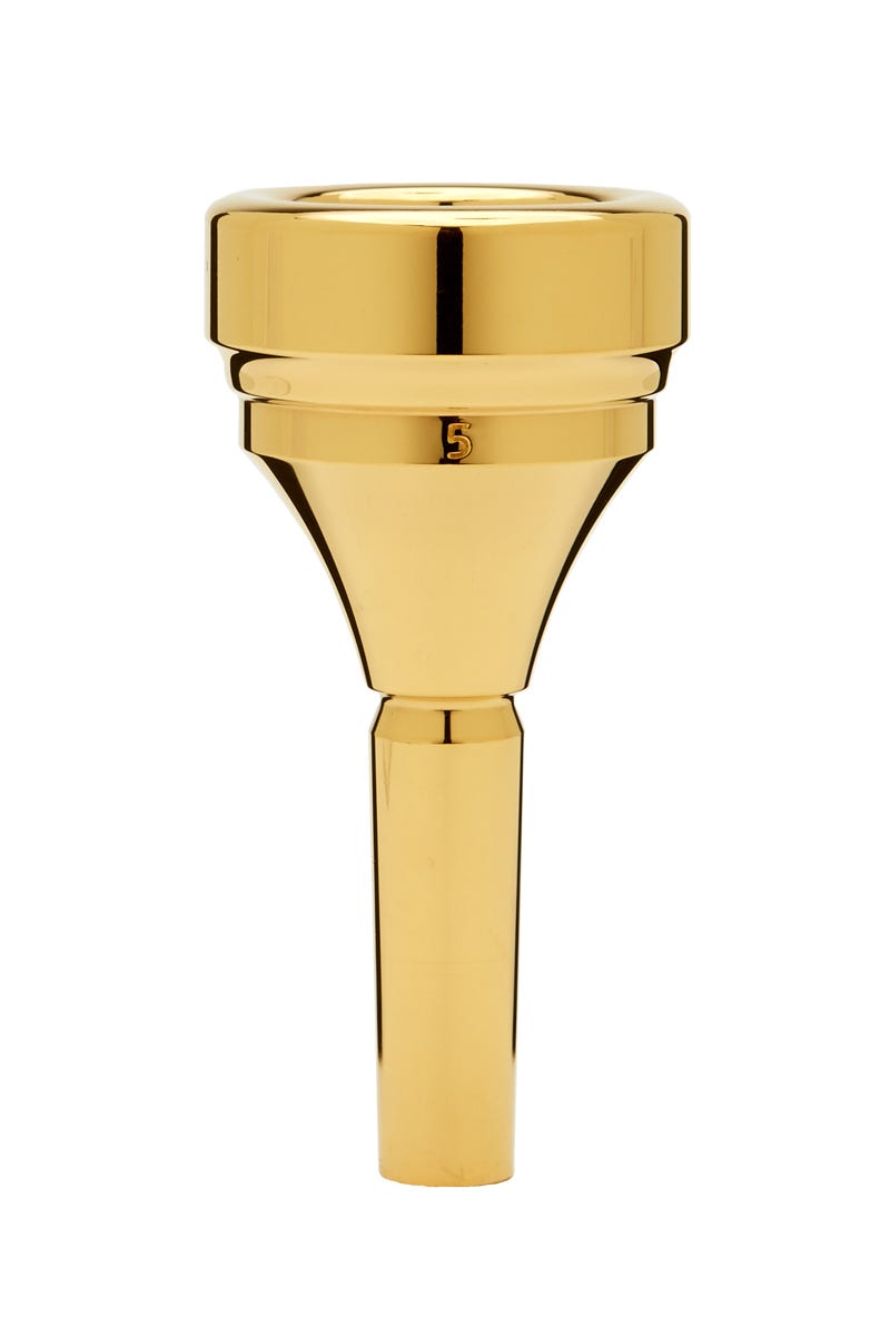 Denis Wick Classic Tuba Mouthpiece; Gold Plated; 5