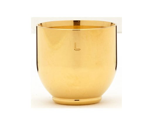 Denis Wick Mouthpiece Booster for Large Shank Trombone; Gold Plated