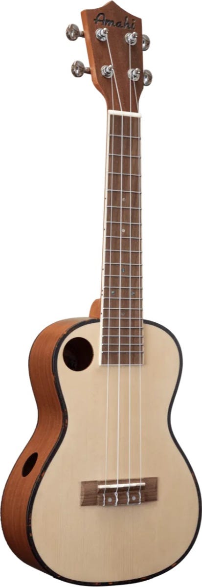 F225C Amahi Classic Spruce Top Concert w/Offset & Side Soundhole