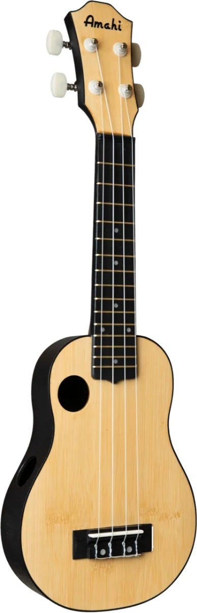 HCLF335 Amahi ABS Plastic Back & Sides, Bamboo Top, Soprano