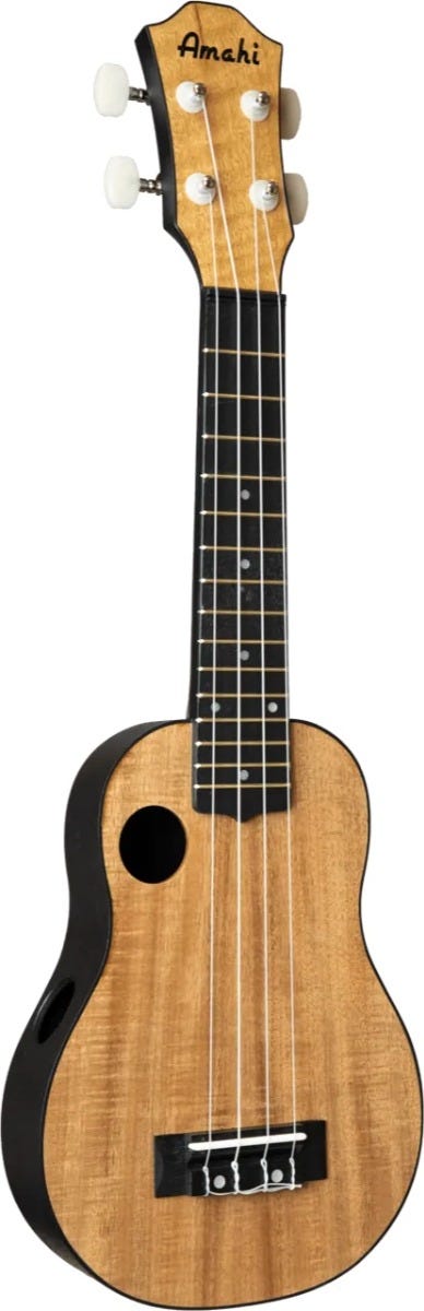 HCLF660 Amahi ABS Plastic Back & Sides, Koa Top, Soprano