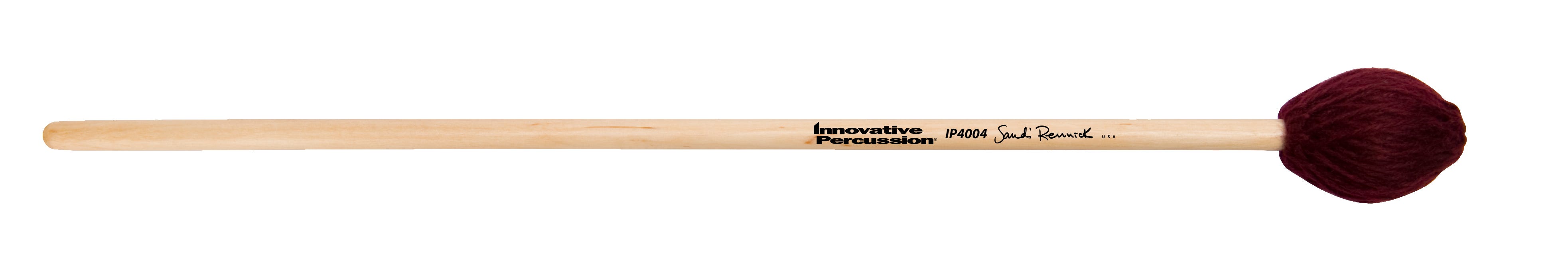 WRAPPED XYLOPHONE MALLETS - CRANBERRY YARN - BIRCH
