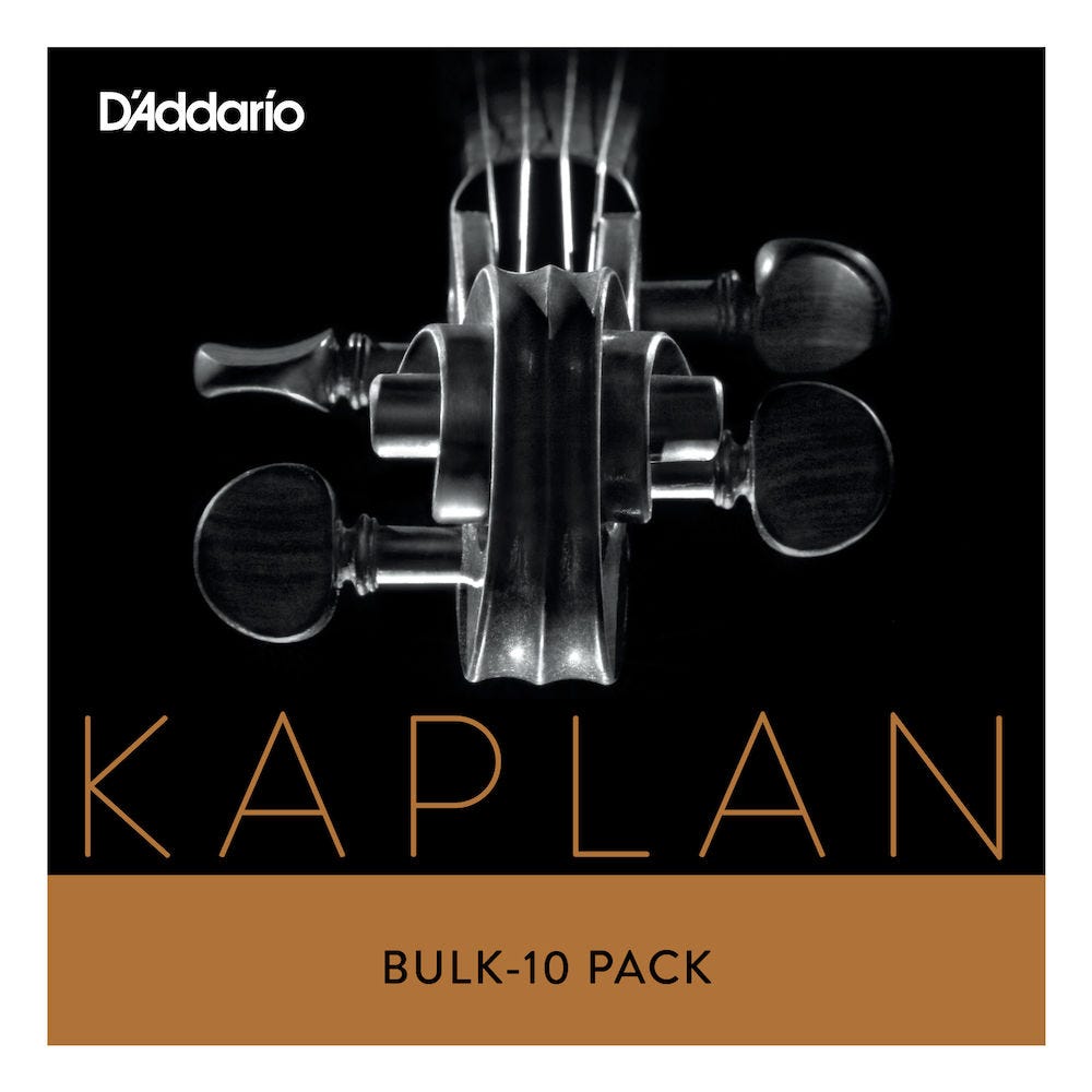 D'Addario Kaplan Bass Single A String, 3/4 Scale, Medium Tension, Bulk 10-Pack