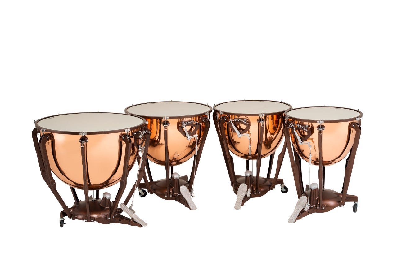 LKS432PG Ludwig 32" Polished Copper Bowl with Pro Tuning Gauge