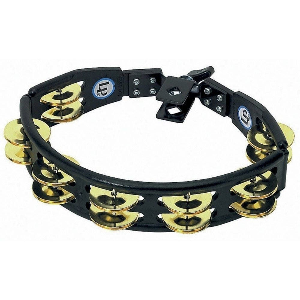 Latin Percussion LP175 Cyclops - Brass Jingles - Black - Mountable Tambourine