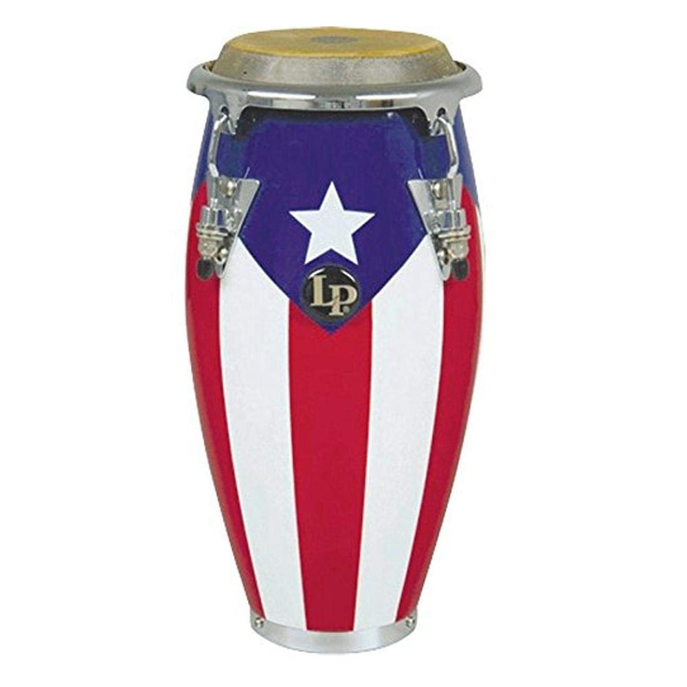 Latin Percussion LPM198PR Mini Tunable Puerto Rican Flag Conga