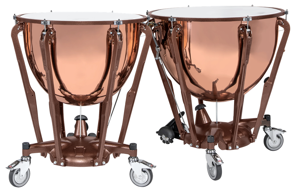 LTS402PG Ludwig Set of 2 (26" & 29") Polished Copper Bowl with Pro Tuning Gauge