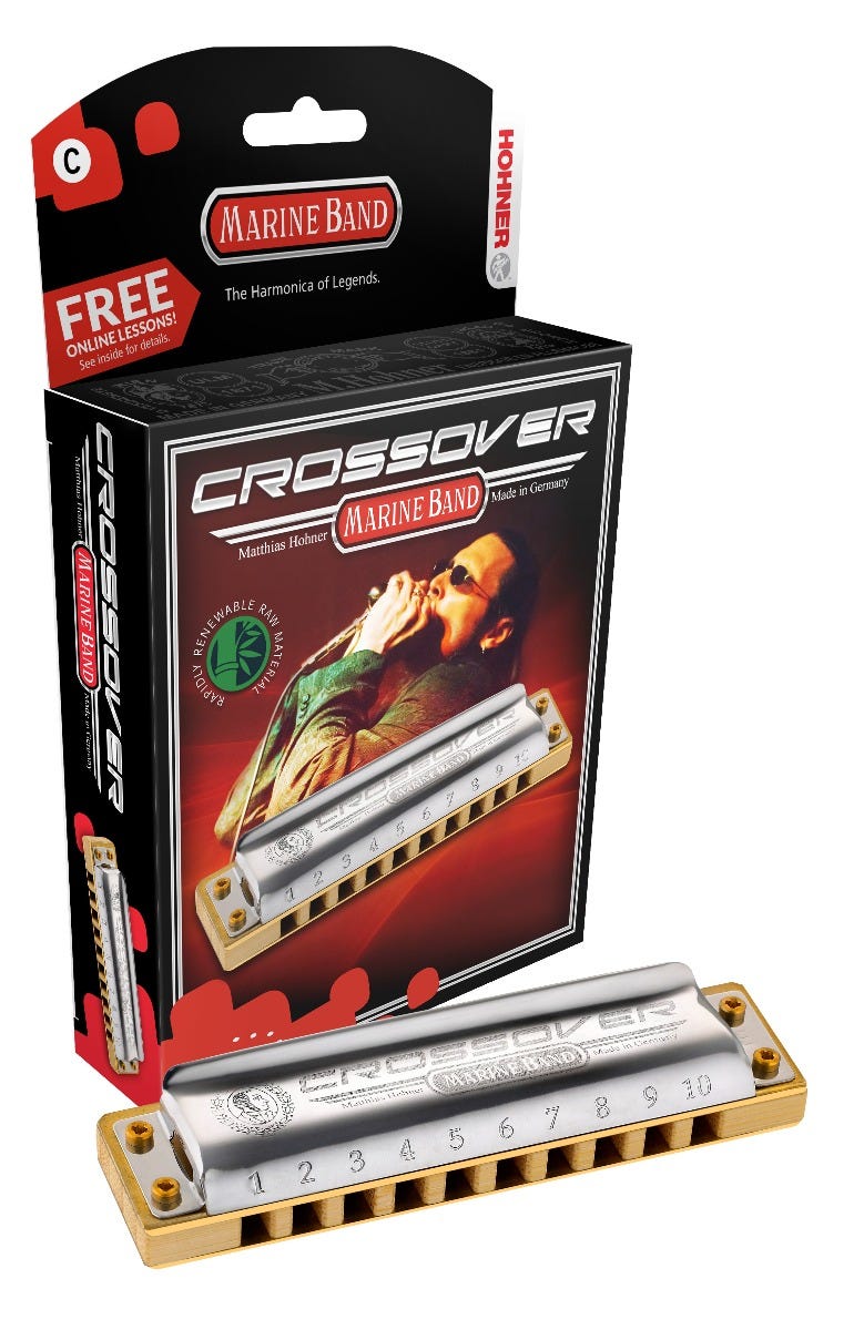MARINE BAND CROSSOVER BOXED KEY OF F#