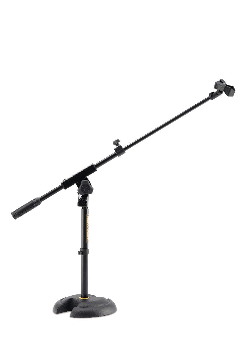 "H" BASE MIC STAND, EZ CLIP