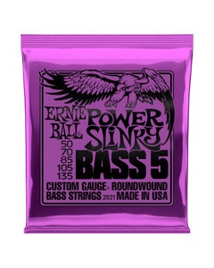 Power Slinky 5-String Nickel Wound Electric Bass Strings - 50-135 Gauge