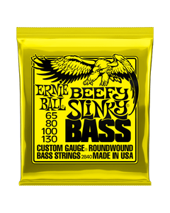 Beefy Slinky Nickel Wound Electric Bass Guitar Strings - 65-130 Gauge