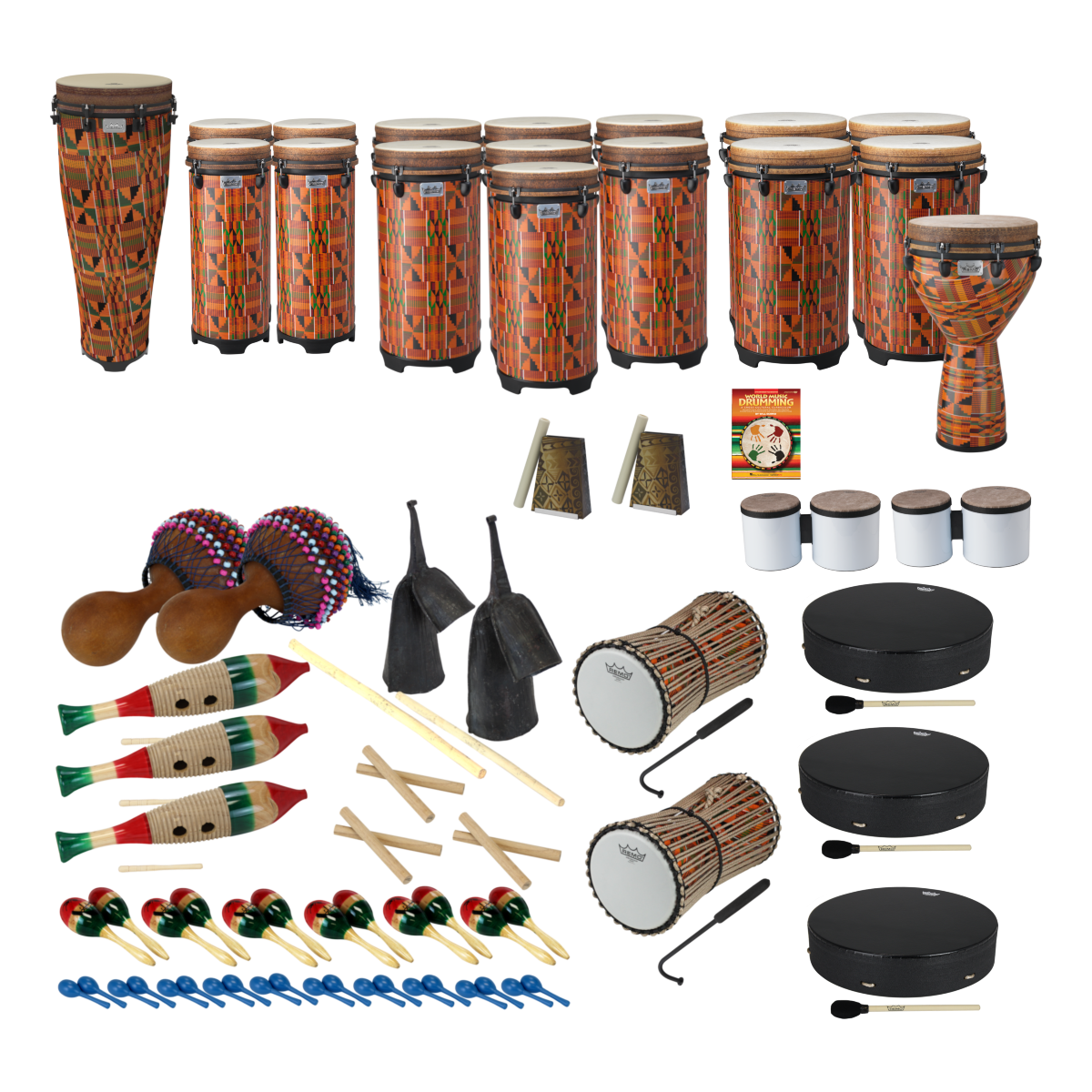 Remo World Music Drumming Drum Pack AA