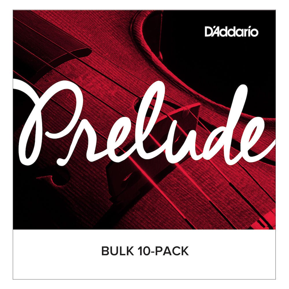 D'Addario Prelude Cello Single C String, 4/4 Scale, Medium Tension, Bulk 10-Pack