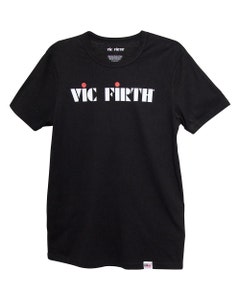 Vic Firth PTS20LOGOM Logo T-Shirt, Black - Medium