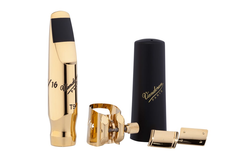 Vandoren V16 Metal Series Tenor Saxophone Mouthpiece with Optimum Ligature and Cap; Medium Chamber; T9M
