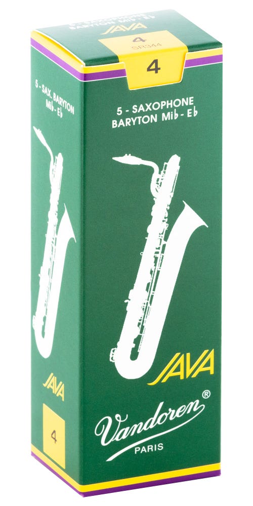 Vandoren Bari Sax Java Reeds Strength #4; Box of 5