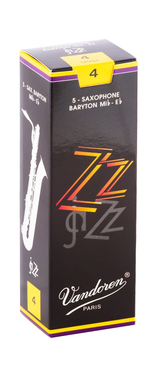 Vandoren Bari Sax ZZ Reeds Strength #4; Box of 5