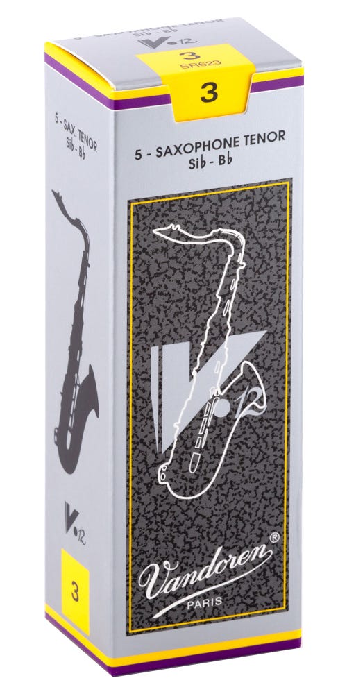 Vandoren Tenor Sax V.12 Reeds Strength #3; Box of 5