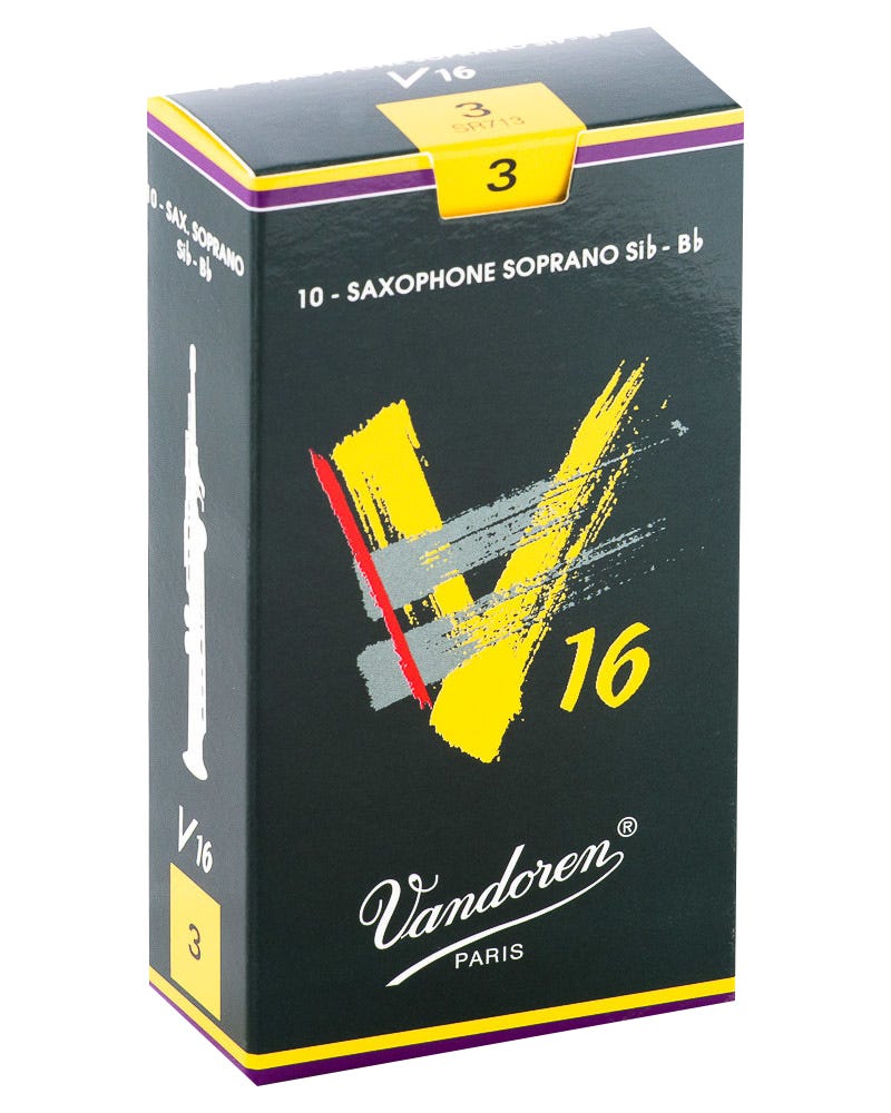 Vandoren Soprano Sax V16 Reeds Strength #3; Box of 10