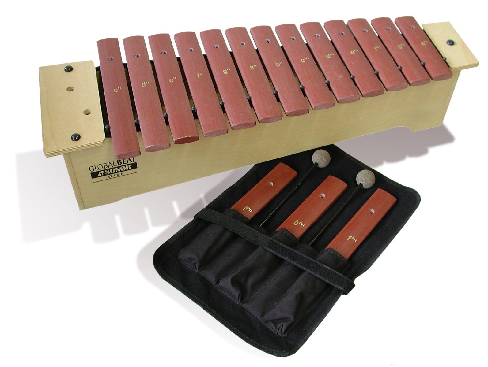 Sonor SXGBF Soprano Xylophone, C2-A3, Fiberglas Bars, 1 Pair