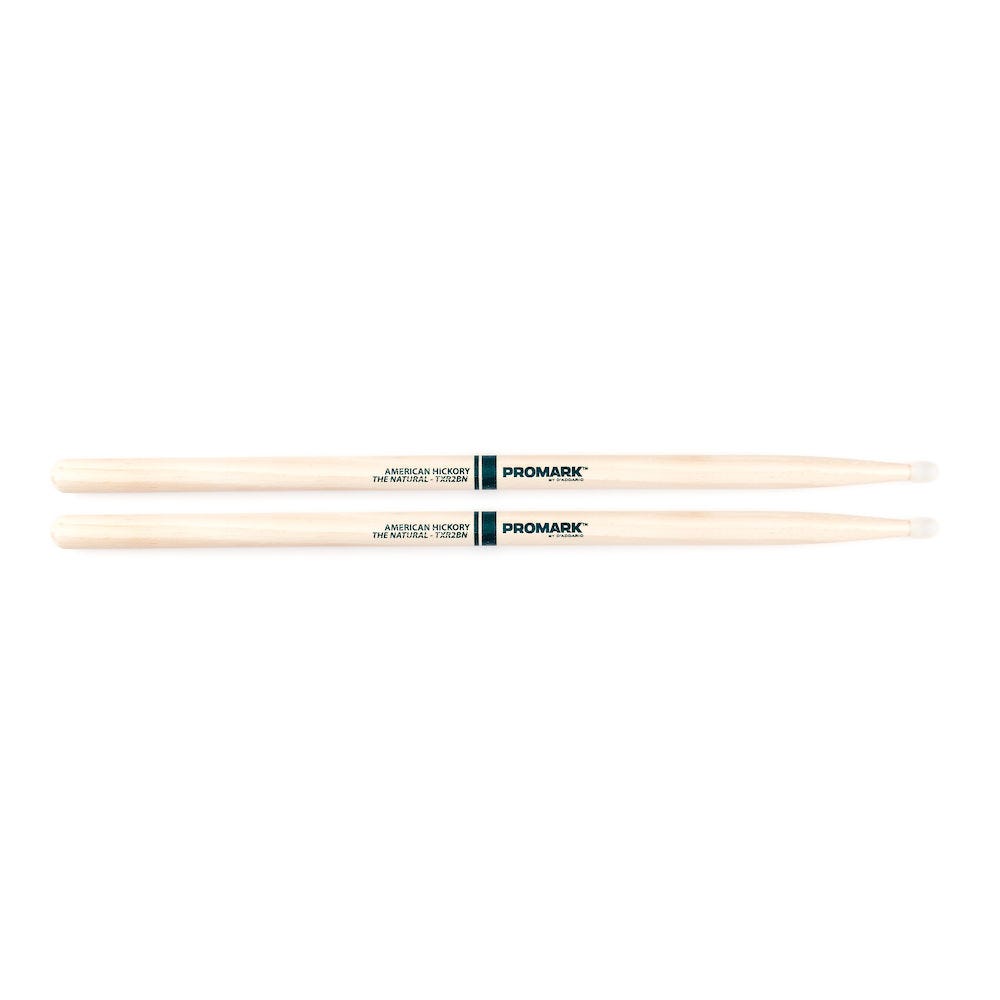 Promark Hickory 2B "The Natural" Nylon Tip drumstick