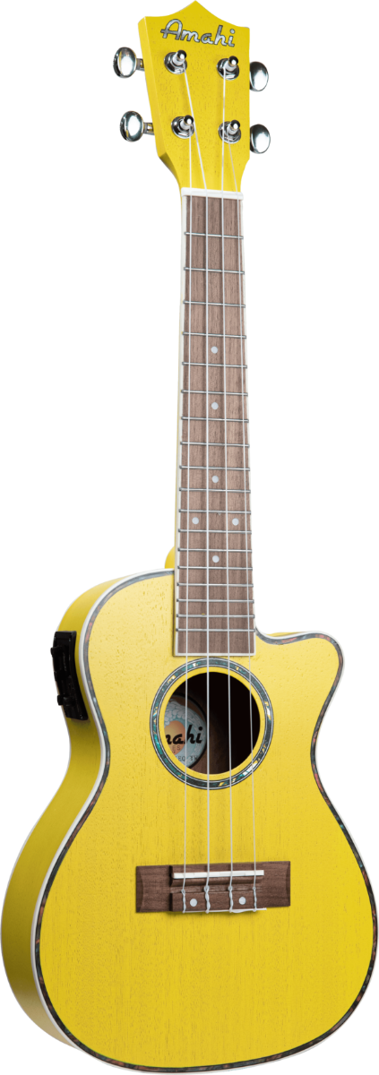 UK-205EQ Electronics and Digital Tuner - Concert Size - Yellow