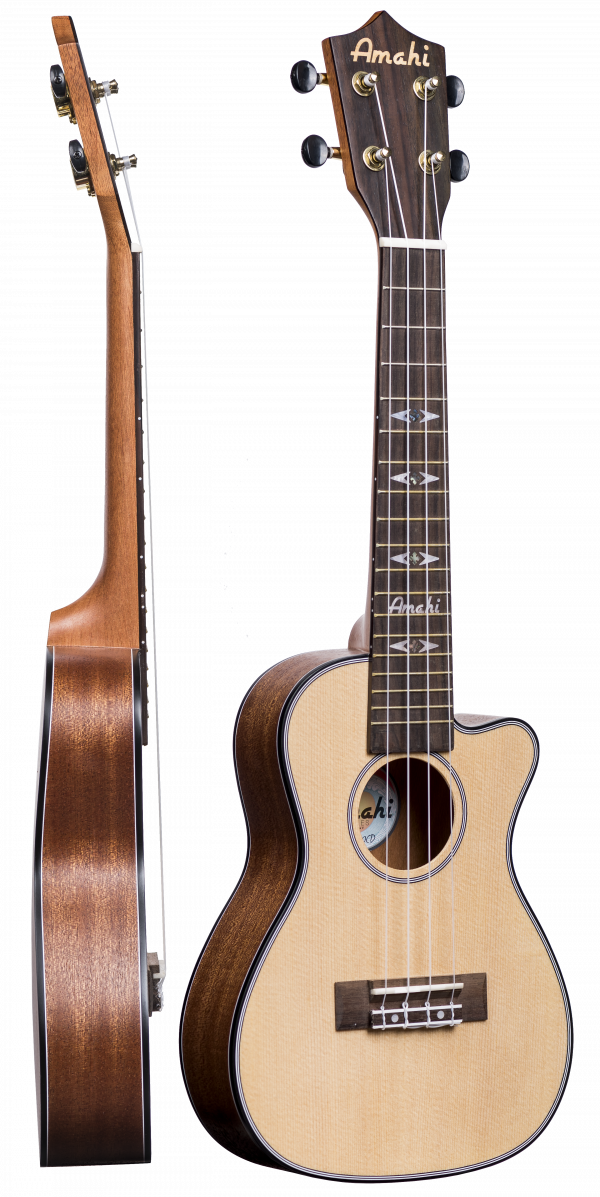 UK220CD-EQ Spruce Top, Mahogany Back & Sides, Thin Body, Cutaway Concert EQ