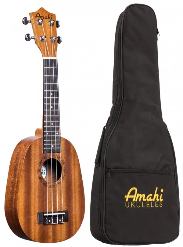 UK240S Amahi Select Mahogany Top, Back & Sides, Pineapple Shape