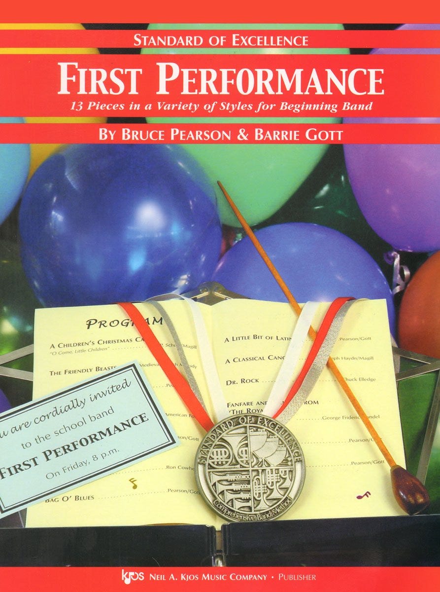 STANDARD OF EXCELLENCE FIRST PERFORMANCE TUBA
