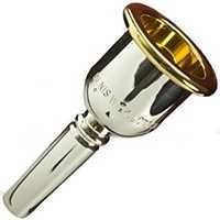 Denis Wick Heritage Tuba Mouthpiece; Gold Plated Rim with Silver Plated Body; 3CC
